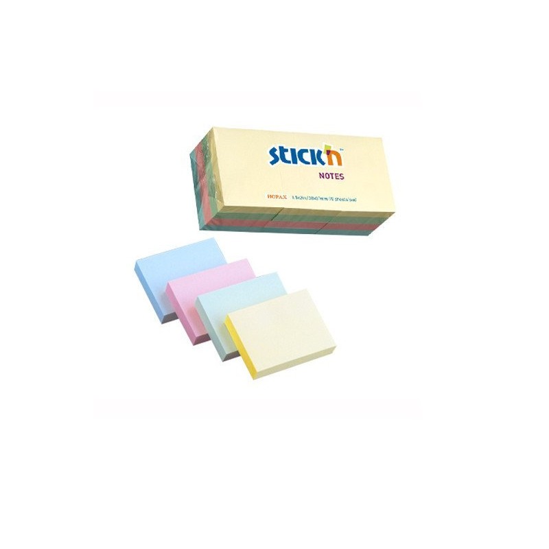 Bloczki Stickn 38X51Mm Mix Pastelowy 12Bloczków X 100 Kartek 21531