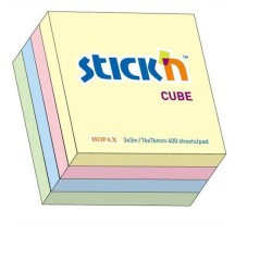 Bloczek Stickn 76X76Mm 400K Mix 4 Kolory Pastelowe 21013