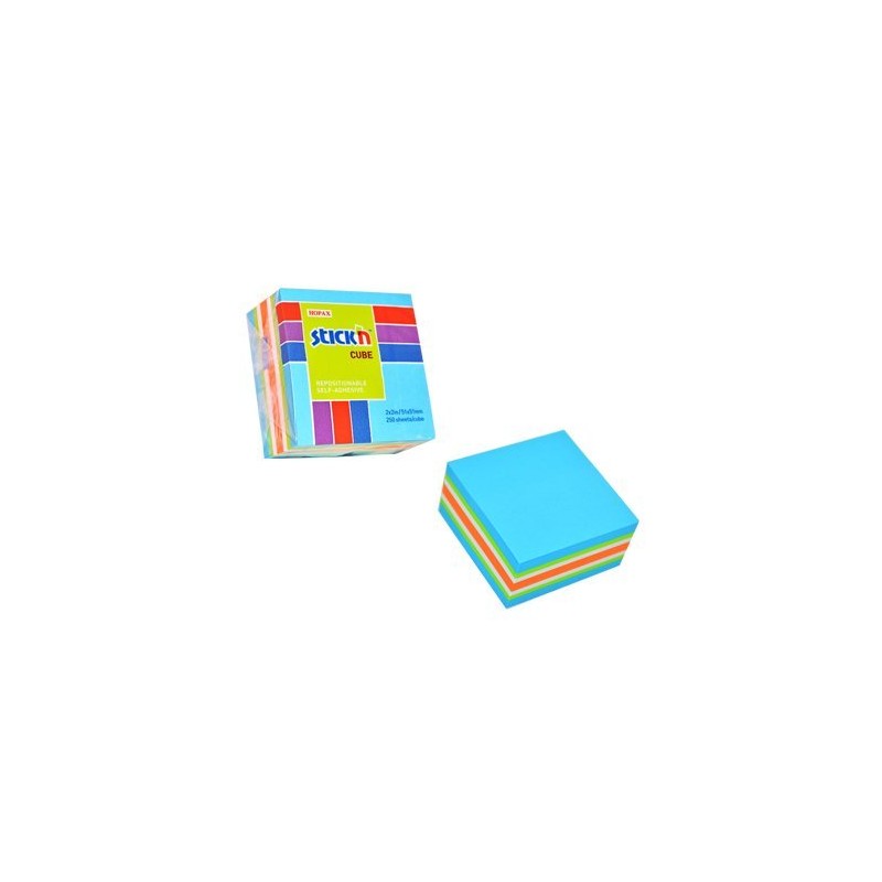 Bloczek Sticknulln 51X51Mm Niebieski-Mix Neon I Pastel 21535