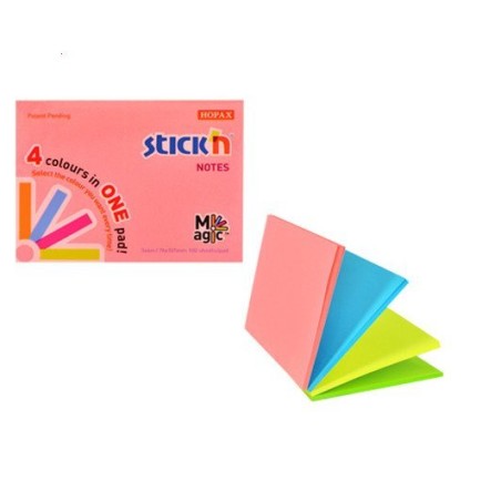 Bloczek Stickn Magic Pad 76X101Mm Neon Mix Kolorów 21572