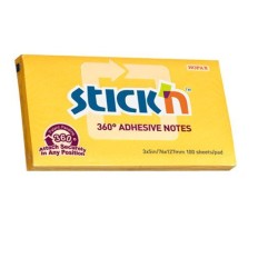 Bloczek Stickn 127X76Mm 360Stopni Ciemno Zółty 21555