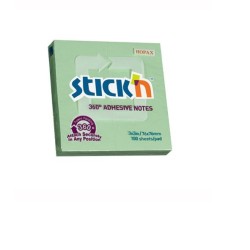 Bloczek Stickn 76X76Mm 360Stopni Zielony 21552