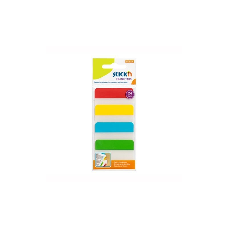 Przekładki Indeksujące Przeźroczyste 38X51Mm 4 Kolory Stickn 21608