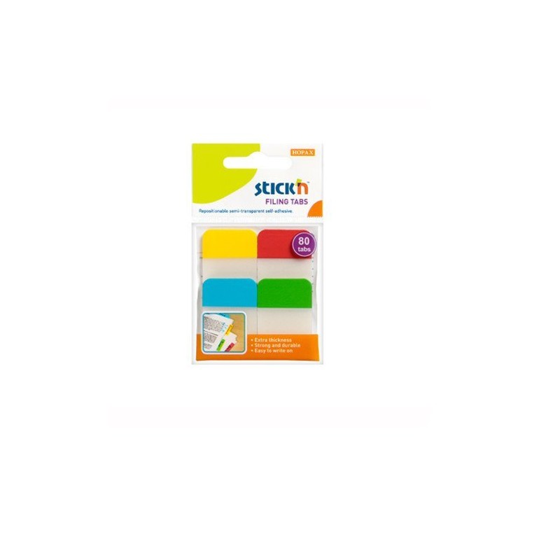 Przekładki Indeksujące Przeźroczyste 38X25Mm 4 Kolory Sticknulln 21607