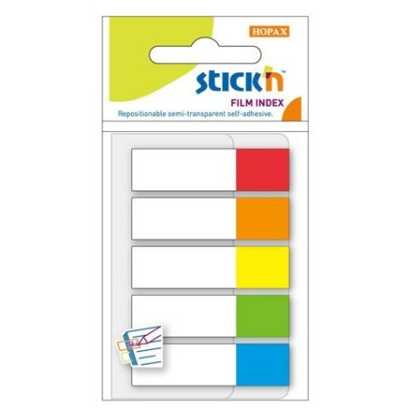 Zakładki Indeksujące 45X12Mm Mix 5 Kolorów Neon Stickn 21465