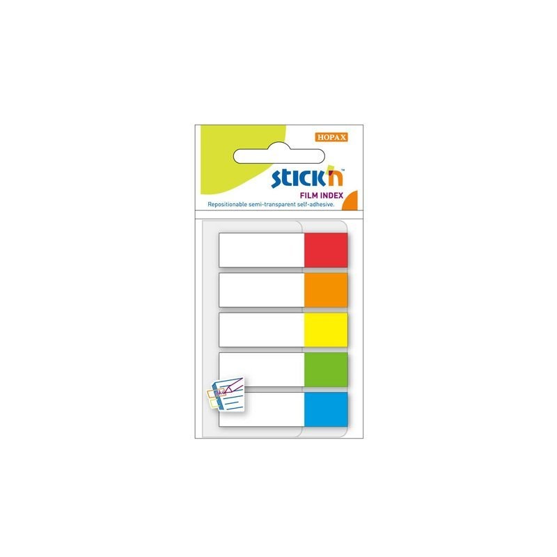 Zakładki Indeksujące 45X12Mm Mix 5 Kolorów Neon Stickn 21465