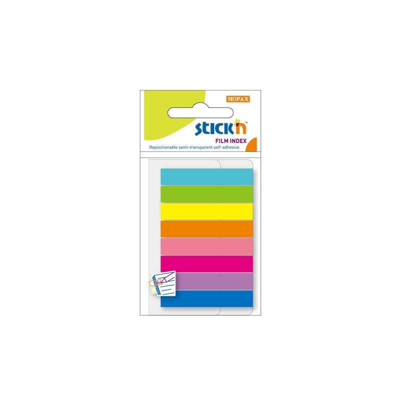 Zakładki Indeksujące 45X8Mm Mix 8 Kolorów Neon Stickn 21401