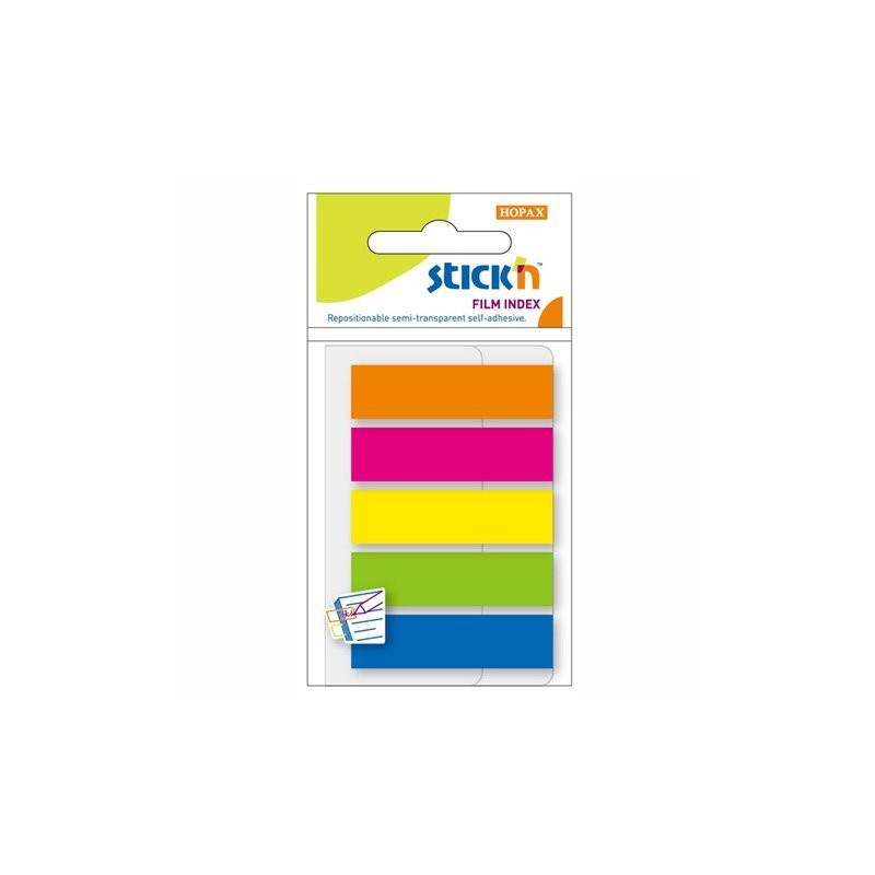 Zakładki Indeksujące 45X12Mm Mix 5 Kolorów Neon Stickn 21050