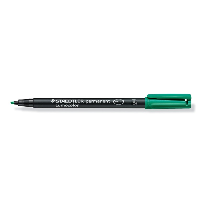 Foliopis Lumocolor, B, Wodoodporny, Zielony, Staedtler S 314-5