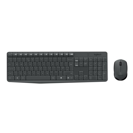 Zestaw Klawiatura + Mysz Membranowa Logitech Mk235 920-007931 (Usb 3.0  Kolor Szary  Optyczna)