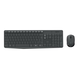 Zestaw Klawiatura + Mysz Membranowa Logitech Mk235 920-007931 (Usb 3.0  Kolor Szary  Optyczna)