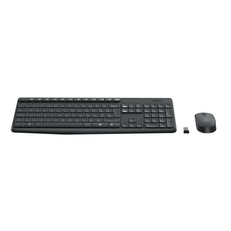 Zestaw Klawiatura + Mysz Membranowa Logitech Mk235 920-007931 (Usb 3.0  Kolor Szary  Optyczna)