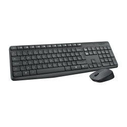 Zestaw Klawiatura + Mysz Membranowa Logitech Mk235 920-007931 (Usb 3.0  Kolor Szary  Optyczna)