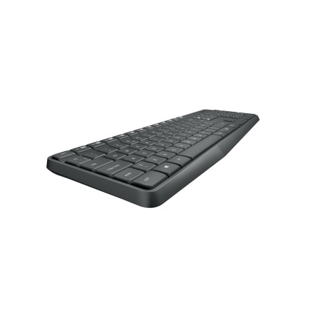 Zestaw Klawiatura + Mysz Membranowa Logitech Mk235 920-007931 (Usb 3.0  Kolor Szary  Optyczna)