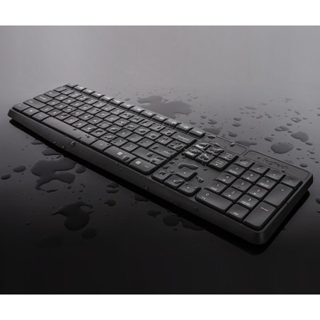 Zestaw Klawiatura + Mysz Membranowa Logitech Mk235 920-007931 (Usb 3.0  Kolor Szary  Optyczna)