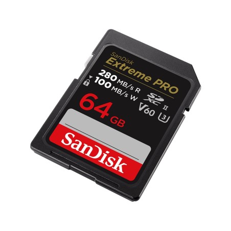 Karta Sandisk Extreme Pro Sdxc 64Gb 280/100 Mb/S V60 Uhs-Ii
