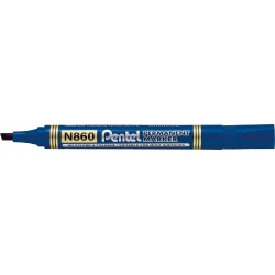 Marker Permanentny N860 Niebieski Ścięta Końcówka Pentel
