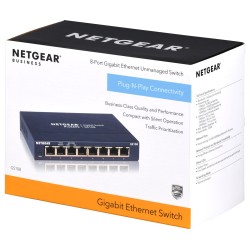 Switch Netgear Gs108Ge 8P Unmanaged Gigabit