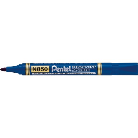Marker Permanentny N850 Niebieski Okrągła Końcówka Pentel