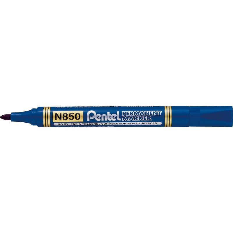 Marker Permanentny N850 Niebieski Okrągła Końcówka Pentel