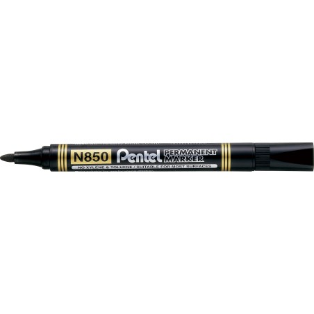 Marker Permanentny N850 Czarny Okrągła Końcówka Pentel