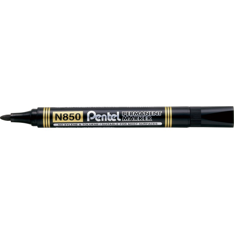 Marker Permanentny N850 Czarny Okrągła Końcówka Pentel