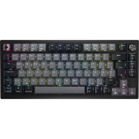 Bezprzewodowa Klawiatura Gamingowa Corsair Gaming K65 Plus 75% Rgb, Mlx Red - Czarny, Szary