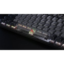 Bezprzewodowa Klawiatura Gamingowa Corsair Gaming K65 Plus 75% Rgb, Mlx Red - Czarny, Szary