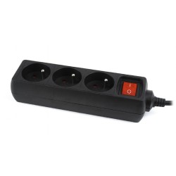 Listwa Zasilająca Energenie Eg-Psu3F-01 (3 X Typ E  10 A  0,6M  Kolor Czarny)