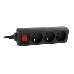 Listwa Zasilająca Energenie Eg-Psu3F-01 (3 X Typ E  10 A  0,6M  Kolor Czarny)