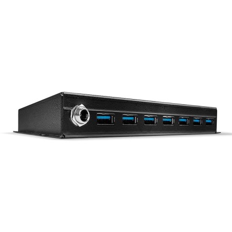 Lindy 7-Portowy Przemysłowy Hub Usb3.0 - Hub - 7 X Superspeed Usb3.0 - Biurko