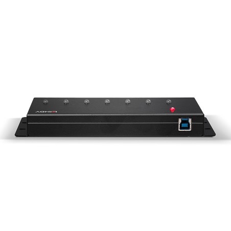Lindy 7-Portowy Przemysłowy Hub Usb3.0 - Hub - 7 X Superspeed Usb3.0 - Biurko