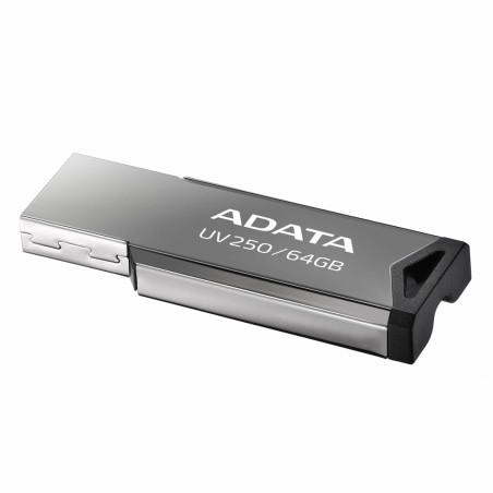 Pendrive Adata Uv250 Auv250-64G-Rbk (64Gb  Usb 2.0  Kolor Srebrny)