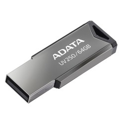 Pendrive Adata Uv250 Auv250-64G-Rbk (64Gb  Usb 2.0  Kolor Srebrny)