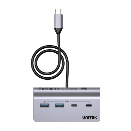 Unitek Hub Aluminiowy Usb-A/C 2X Usba 2X Usbc 5Gbp