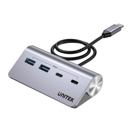 Unitek Hub Aluminiowy Usb-A/C 2X Usba 2X Usbc 5Gbp