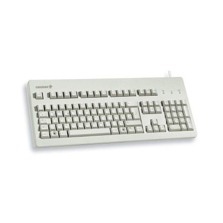 Klawiatura Cherry Tas G80-3000 Przewodowy De-Layout Jasnoszary Niebieski Przełącznik