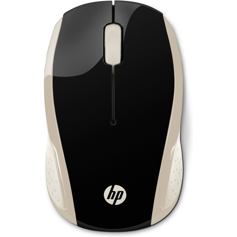 Mysz Hp Wireless Mouse 200 Silk Gold Bezprzewodowa Czarno-Złota 2Hu83Aa
