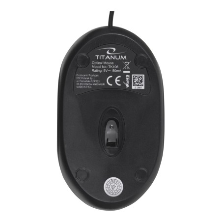 Zestaw Klawiatura + Mysz Titanum Tk106 (Usb 2.0  (Us)  Kolor Czarny  Optyczna)