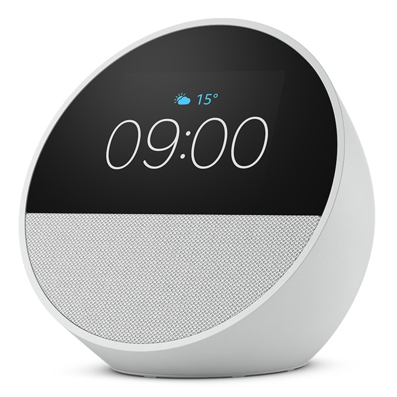 Amazon Echo Spot 2024 Orologio Bian