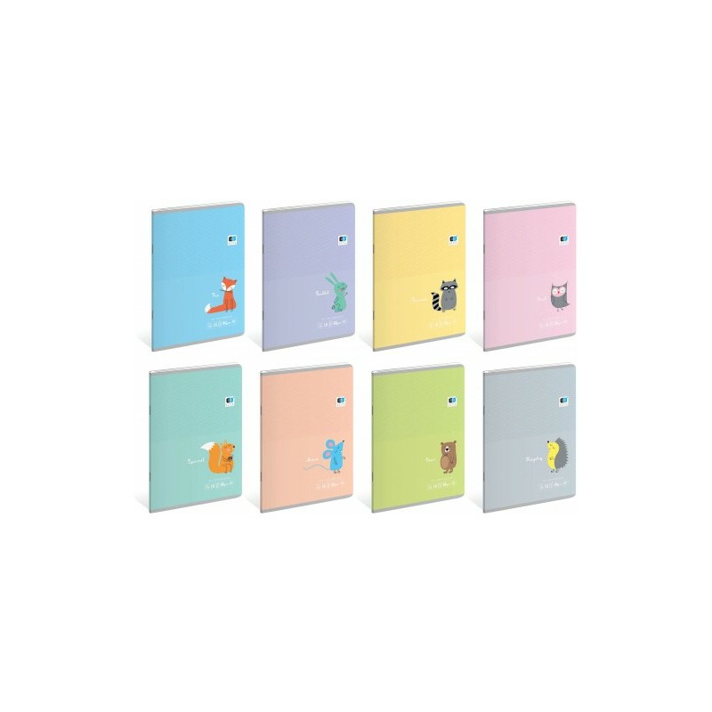 Zeszyt Interdruk B&B Kids Pastel A5/16K Kratka