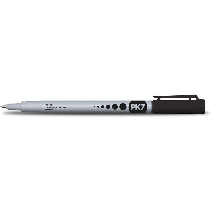 Pióro Kulkowe Rystor Pk7 0.7Mm Czarne