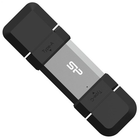 Silicon Power Sp128Gbuc3C51V1S Pamięć Usb 128 Gb Usb Type-A / Usb Type-C 3.2 Gen 1 (3.1 Gen 1) Czarny, Srebrny