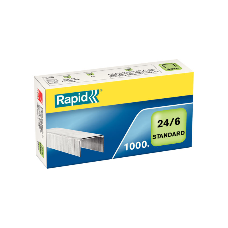 Zszywki Rapid Standard 24/6 1M, 1000 Szt., 24855600