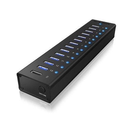 13-Portowy Hub Usb 3.0 Z Portem Ładowania Usb Icy Box (Ib-Ac6113)