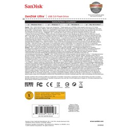 Pendrive Sandisk Cruzer Ultra Sdcz48-064G-U46 (64Gb  Usb 3.0  Kolor Czarny)
