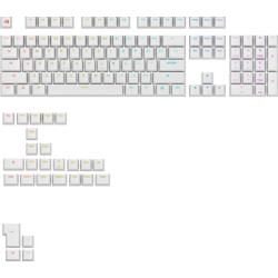Glorious Podświetlane Gpbt, Układ Ansi (Usa), Pbt, Dye-Sub - Biały