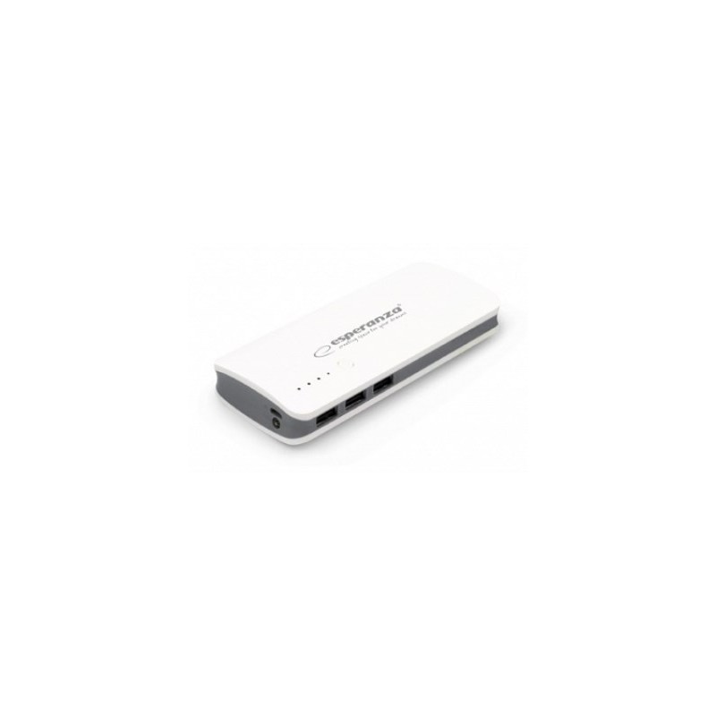 Powerbank Esperanza Radium Emp106We (8000Mah  Microusb, Usb 2.0  Kolor Biały)