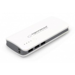 Powerbank Esperanza Radium Emp106We (8000Mah  Microusb, Usb 2.0  Kolor Biały)