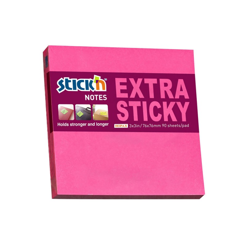 Notes Samop. Extra Sticky 76X76 Różowy Neon 90 Kart. 21671 Maped